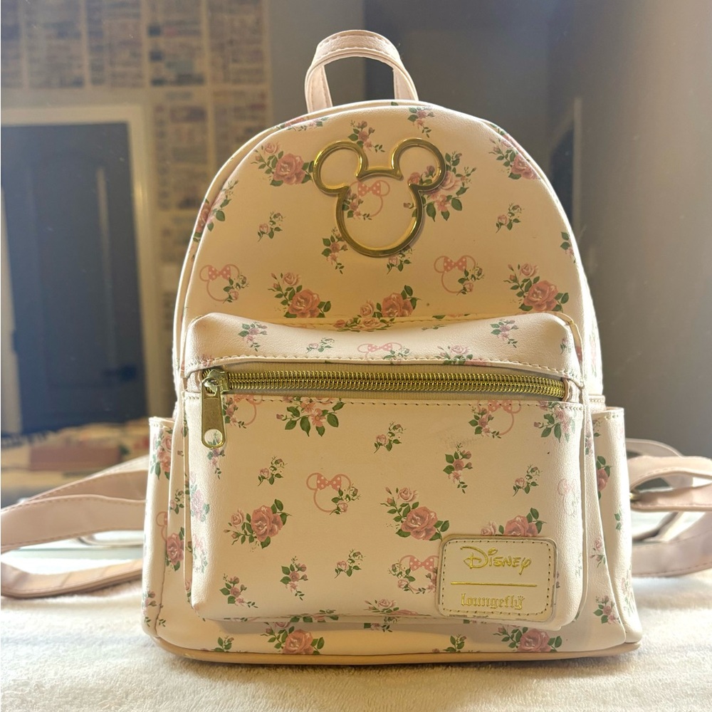 Loungefly Disney Pink Floral Backpack